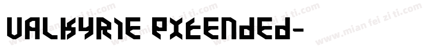 valkyrie Extended字体转换